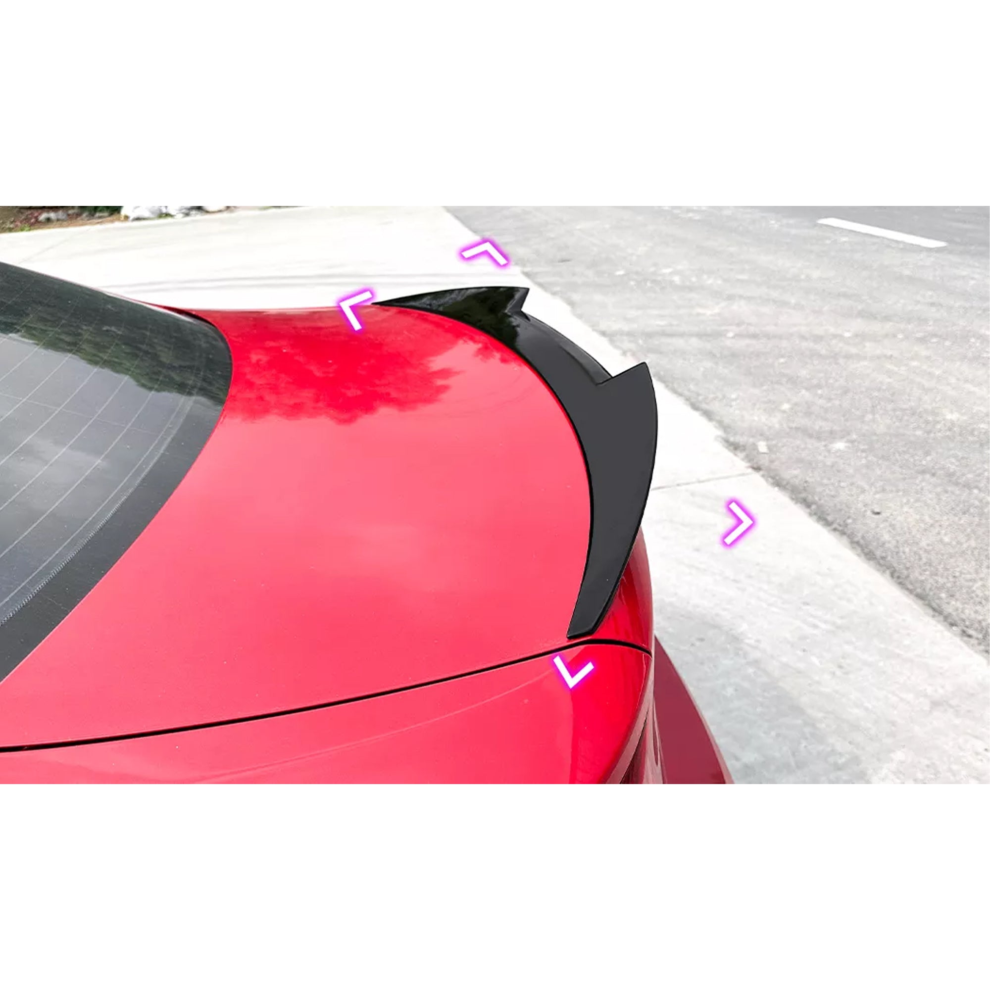 Rear Trunk Spoiler For BMW 2 Series F22 F87 2014-2019 M4 Style Spoiler Piano Black ABS Plastic