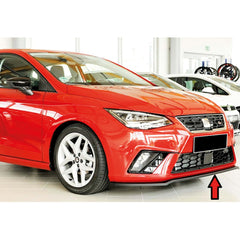 Front Bumper Lip Splitter for Seat Ibiza MK5 KJ 2017-2021, ABS Plastic Piano Black Vacuum Car Tuning Body Part Body Kit