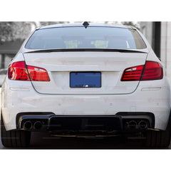 Rear Spoiler For BMW 5 Series F10 2010-2017 M Performance Style 520i 535i 528i Piano Black ABS Plastic