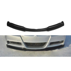 Front Bumper Lip Splitter for BMW E90 E91 M-Sport M Package Pre-Lci 3 Series 2004-2008, ABS Plastic Piano Black Vacuum Car Tuning Body Part Body Kit