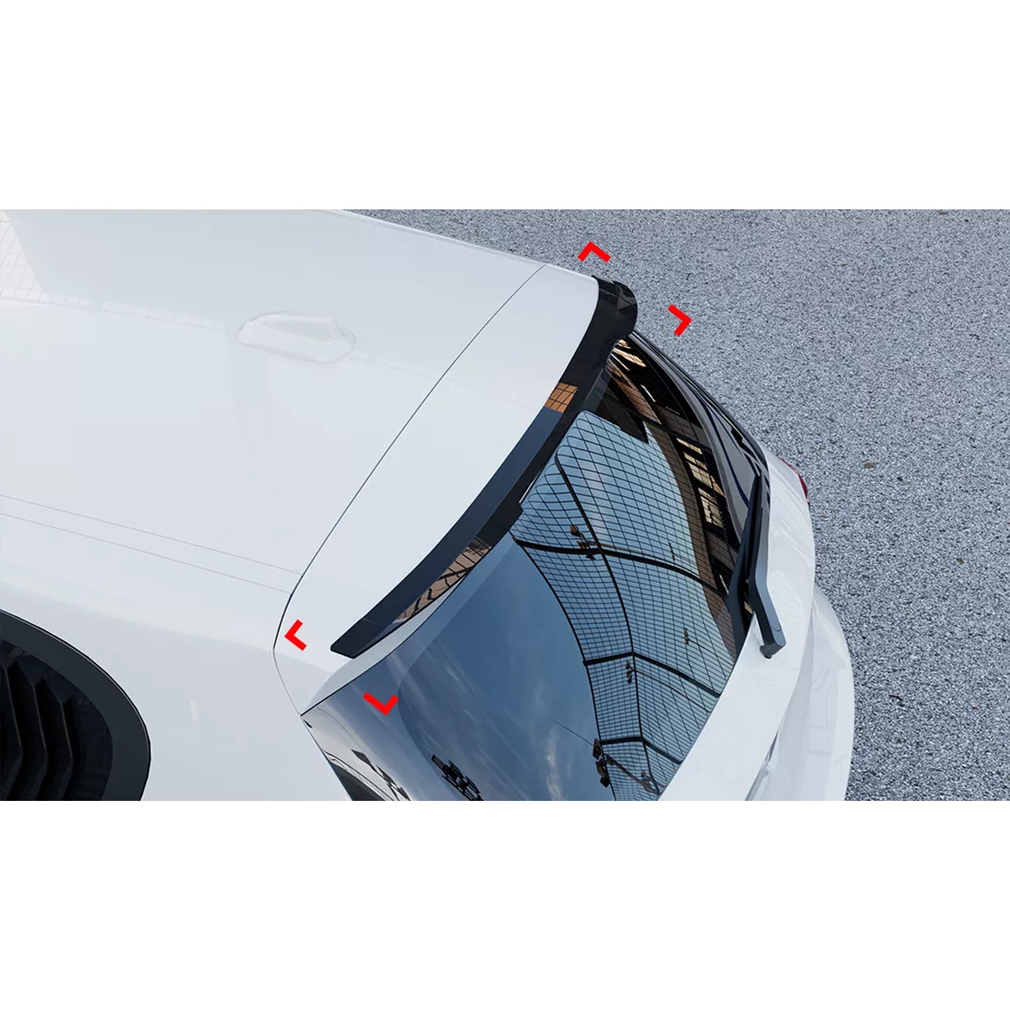 Rear Roof Spoiler For BMW 1 Series F20 F21 2011-2019 Cap M4 Style Spoiler Piano Black ABS Plastic