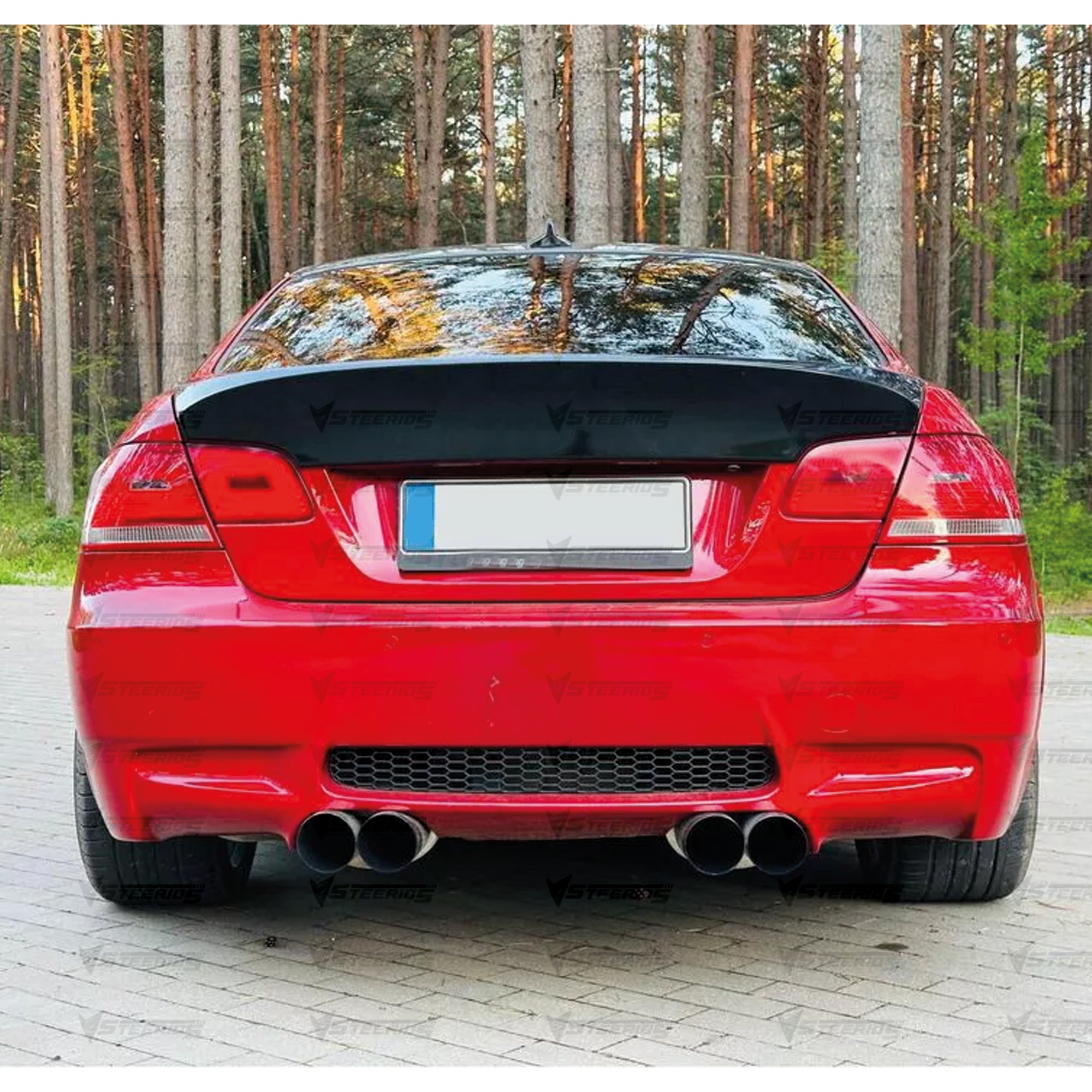 Rear Roof Spoiler For BMW 3 Series E92 Coupe 2007-2013 CSL Style Piano Black ABS Plastic