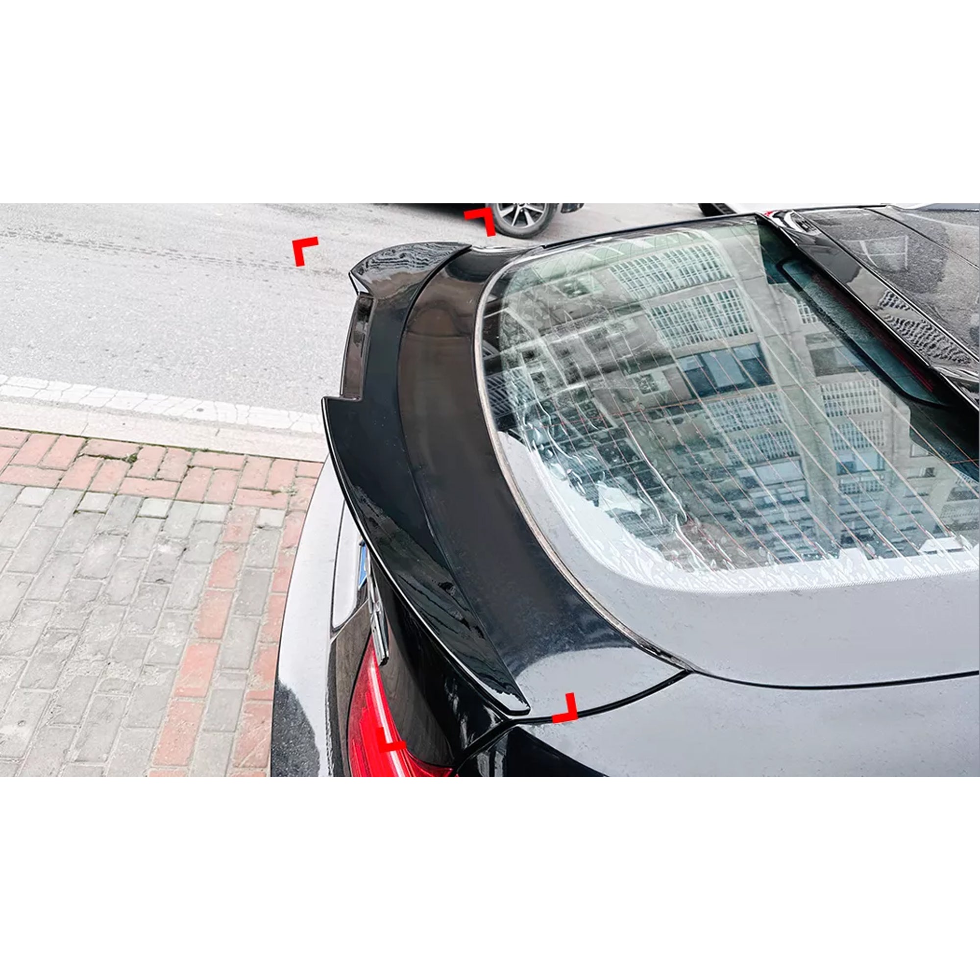 Rear Trunk Spoiler For BMW X6 E71 E72 2008-2014 M4 Style TRUNK Spoiler Piano Black ABS Plastic