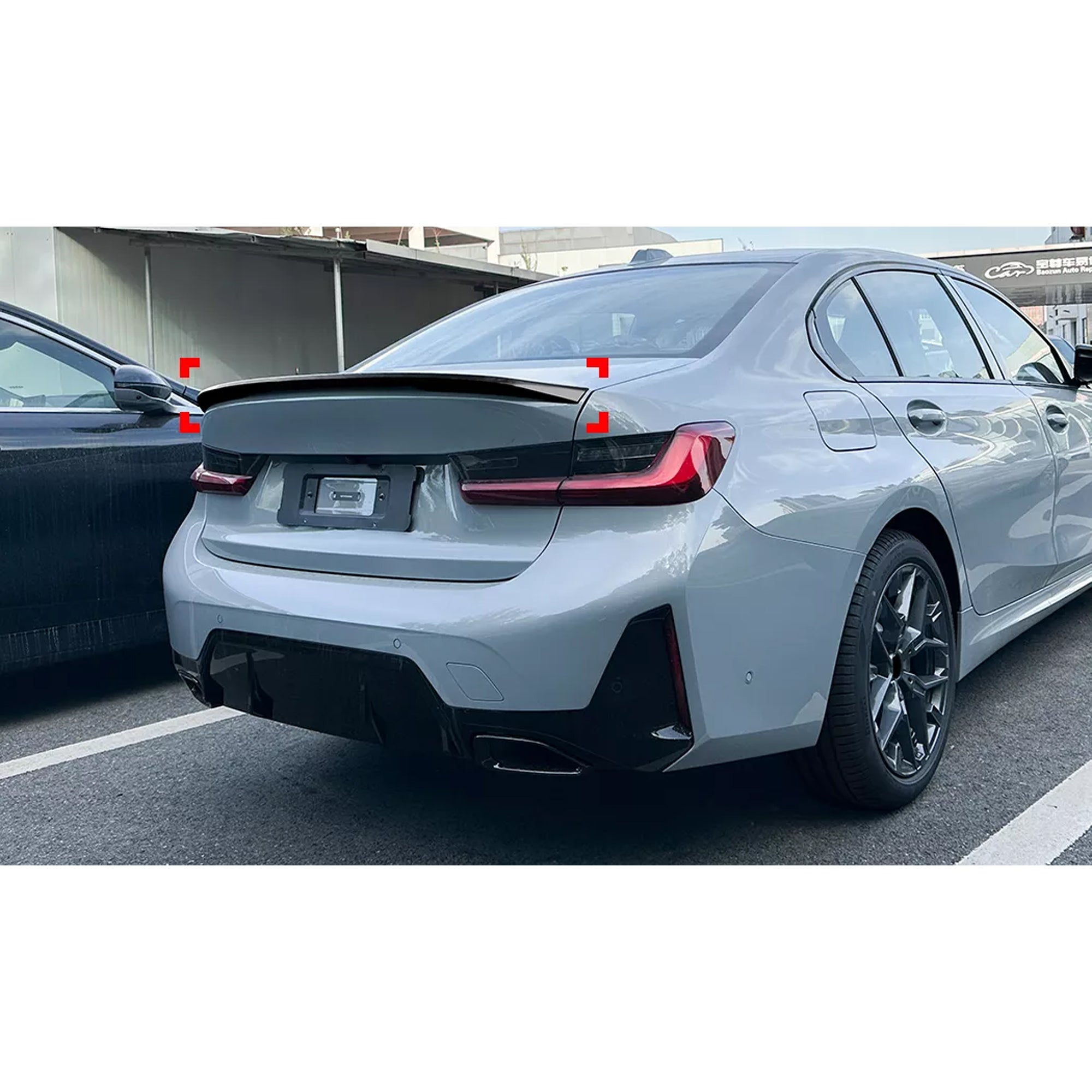 Rear Trunk Spoiler For BMW 3 Series G20 2019+ MP Style Spoiler Piano Black ABS Plastic