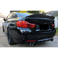 Rear Spoiler For BMW 4 Series F36 Gran Coupe 2014-2020 (428i 430i 435i 440i) PSM Style Piano Black ABS Plastic