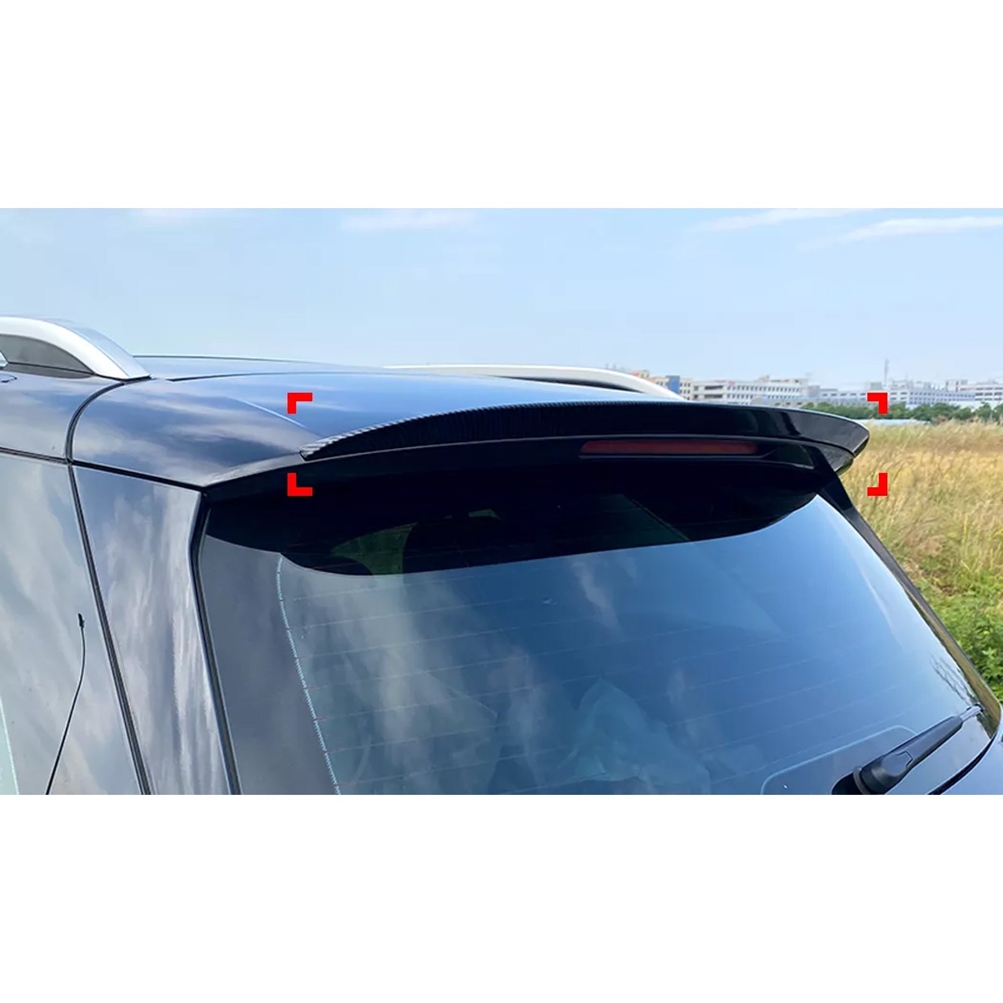 Rear Roof Spoiler For Mercedes Benz GLE W167 2019+ Spoiler Piano Black ABS Plastic