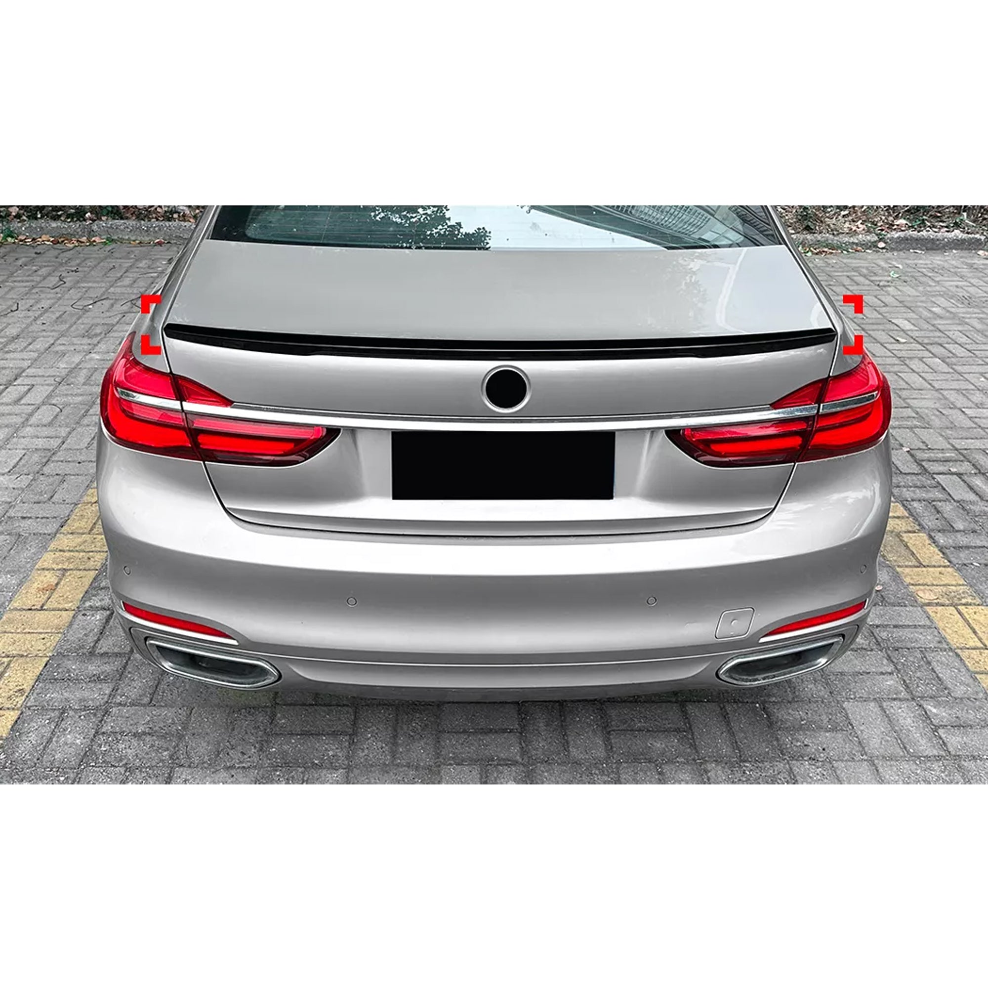 Rear Trunk Spoiler For BMW 7 Series G11 G12 2016-2022 M Performance Spoiler Piano Black ABS Plastic
