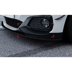 Front Bumper FLAP Wrap for BMW 1 Serise F20 F21 Pre-facelift M-Pack 2012-2014, 2pcs FLAP Canards Lip Splitter Corner Trim Cover Adjustable Tuning Body Part Body Kit