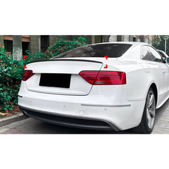 Rear Trunk Spoiler For Audi A5 8T Coupe 2007-2016 S5 Style Spoiler Piano Black ABS Plastic