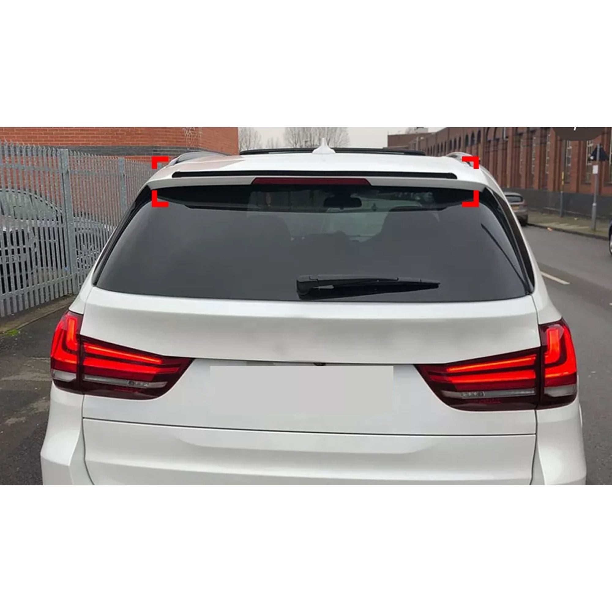 Rear Roof Spoiler For BMW X5 F15 M Sport 2014-2018 ROOF Spoiler Piano Black ABS Plastic
