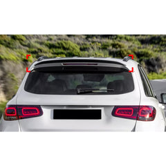 Rear Roof Spoiler For Mercedes Benz GLC Class X253 2016-2022 Spoiler Piano Black ABS Plastic