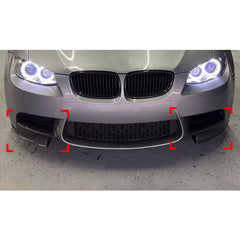 Front Bumper FLAP Wrap for BMW 3 Series E90 E91 E92 E93 2007-2013 M3 Bumper, 2pcs FLAP Canards Lip Splitter Corner Trim Cover Adjustable Tuning Body Part Body Kit