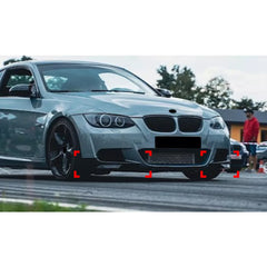 Front Bumper FLAP Wrap for BMW 3 Series E92 E93 LCI 2009-2011 M-Tech, 2pcs FLAP Canards Lip Splitter Corner Trim Cover Adjustable Tuning Body Part Body Kit