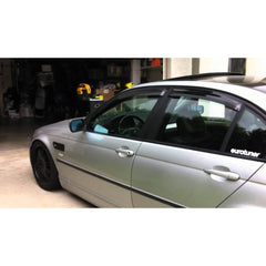Window Visor for BMW 3 Series E46 97-04 4pcs Rain Guard Wind Deflector