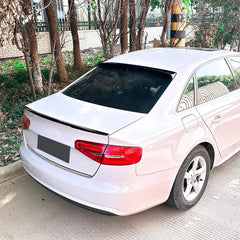Roof Top Spoiler For Audi A4 S4 B8 2009-2016 Piano Black ABS Plastic