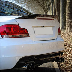 Rear Trunk Spoiler For BMW 1 Series E82 E88 2008-2013 M4 Style Spoiler Piano Black ABS Plastic