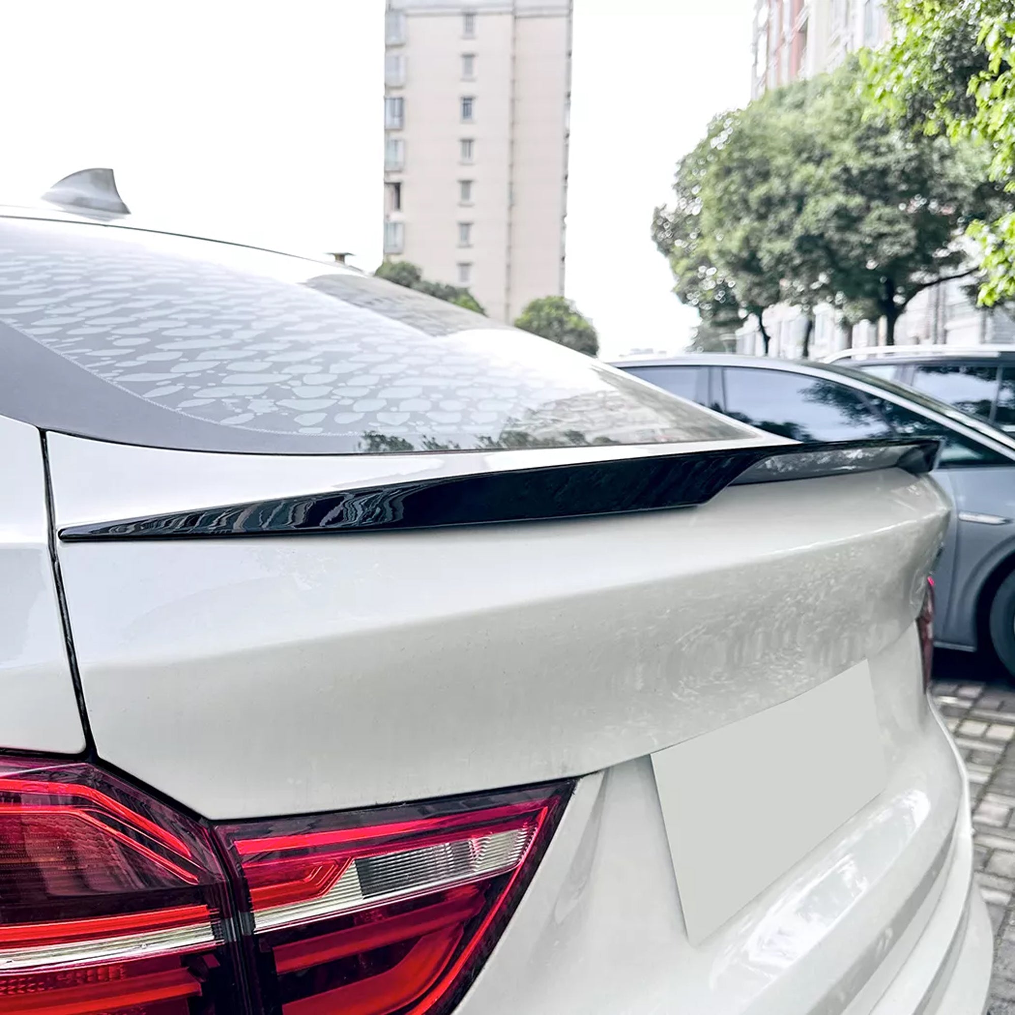 Rear Trunk Spoiler For BMW X4 F26 2014-2018 M Performance Spoiler Piano Black ABS Plastic