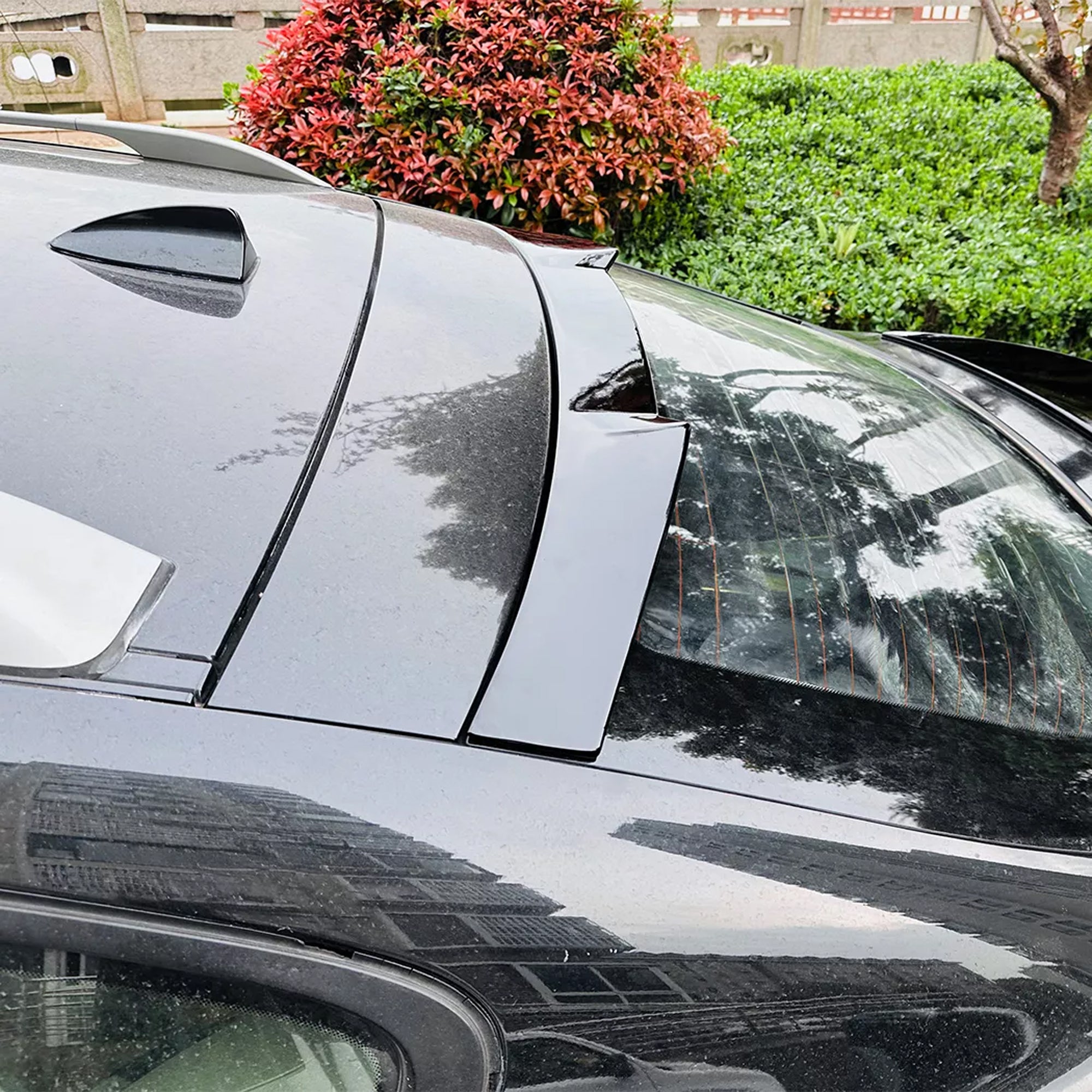 Roof Top Spoiler For BMW X6 E71 E72 2008-2014 Roof M4 Style Piano Black ABS Plastic