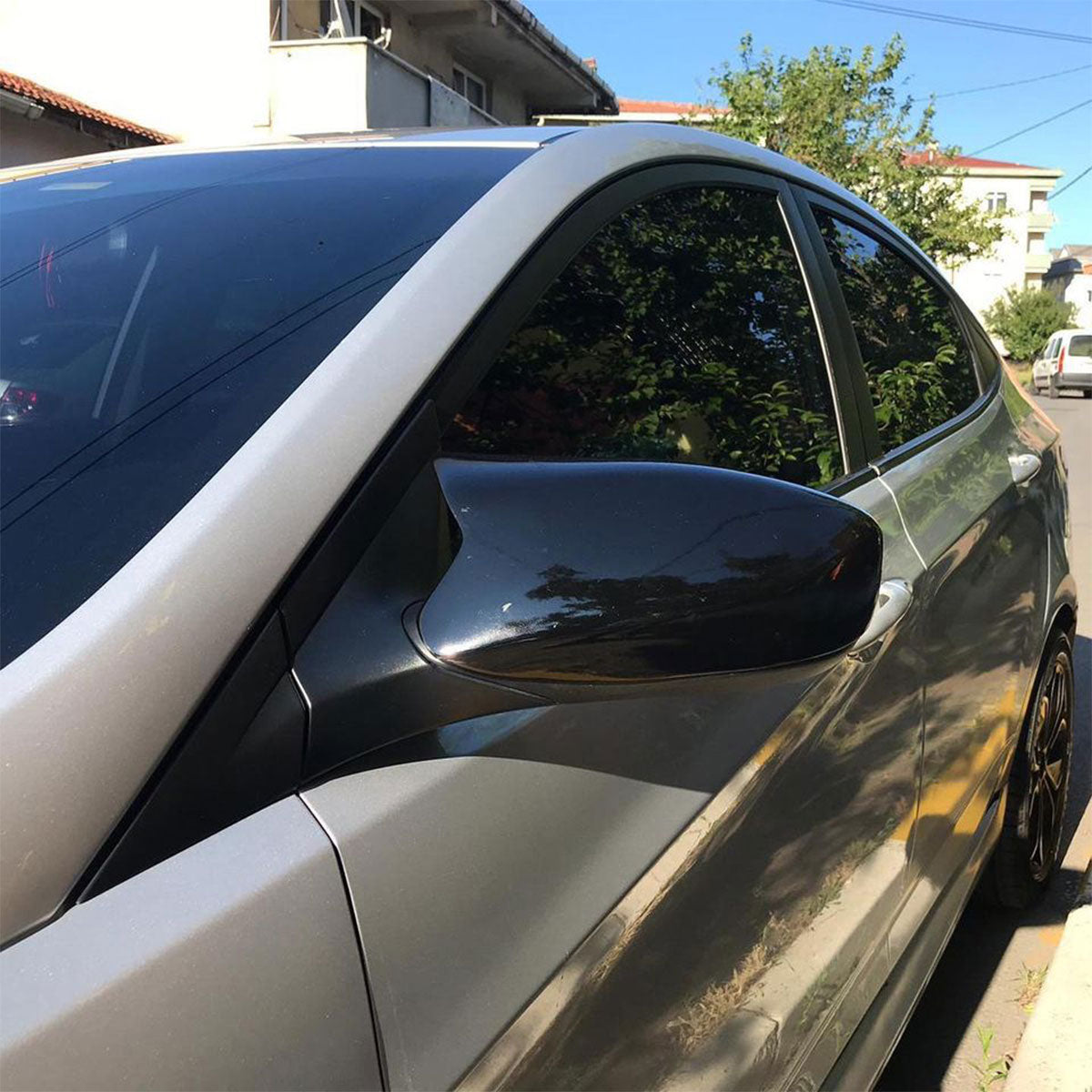Mirror Cover for Hyundai Accent Blue 2011-2018 Batman Model