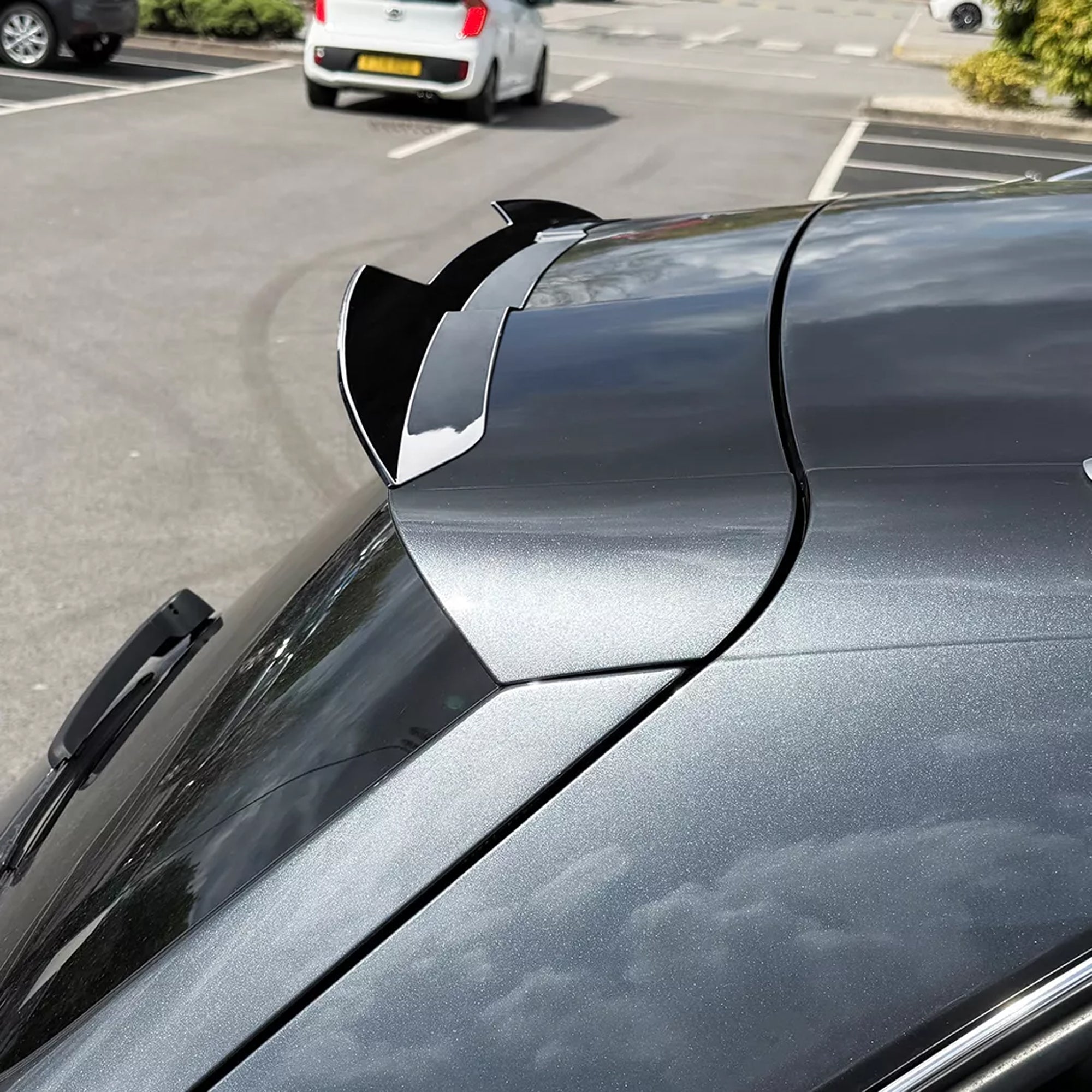 Rear Roof Spoiler For Audi Q5 8R Sline 2009-2016 Cap Style Spoiler Piano Black ABS Plastic