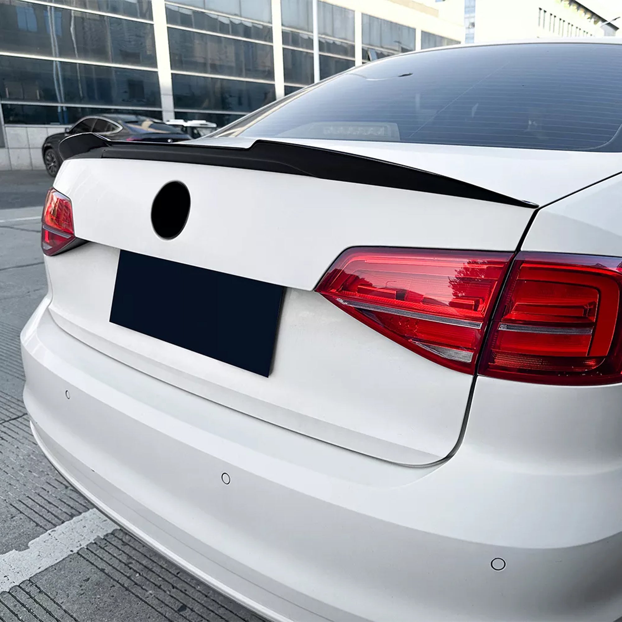 Rear Trunk Spoiler For VW Volkswagen Jetta MK6 2011-2018 M4 Style Spoiler Piano Black ABS Plastic