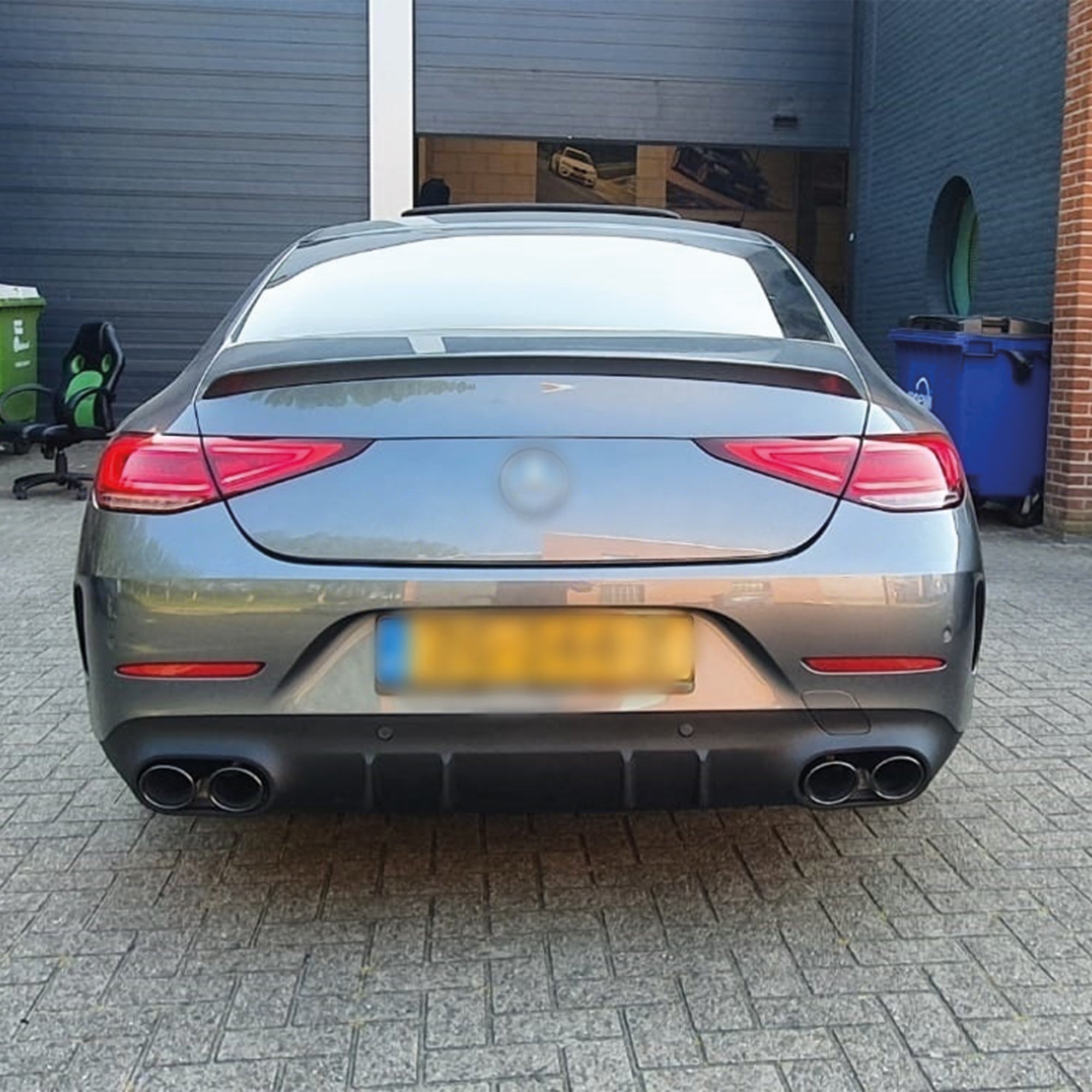 Rear Spoiler For Mercedes C257 CLS 400 500 550 63 Amg Gt 2020 Piano Black ABS Plastic