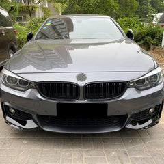 Front Bumper FLAP Wrap for BMW 4 Series F32 F33 F36 M Sport 2014-2020, 2pcs FLAP Canards Lip Splitter Corner Trim Cover Adjustable Tuning Body Part Body Kit