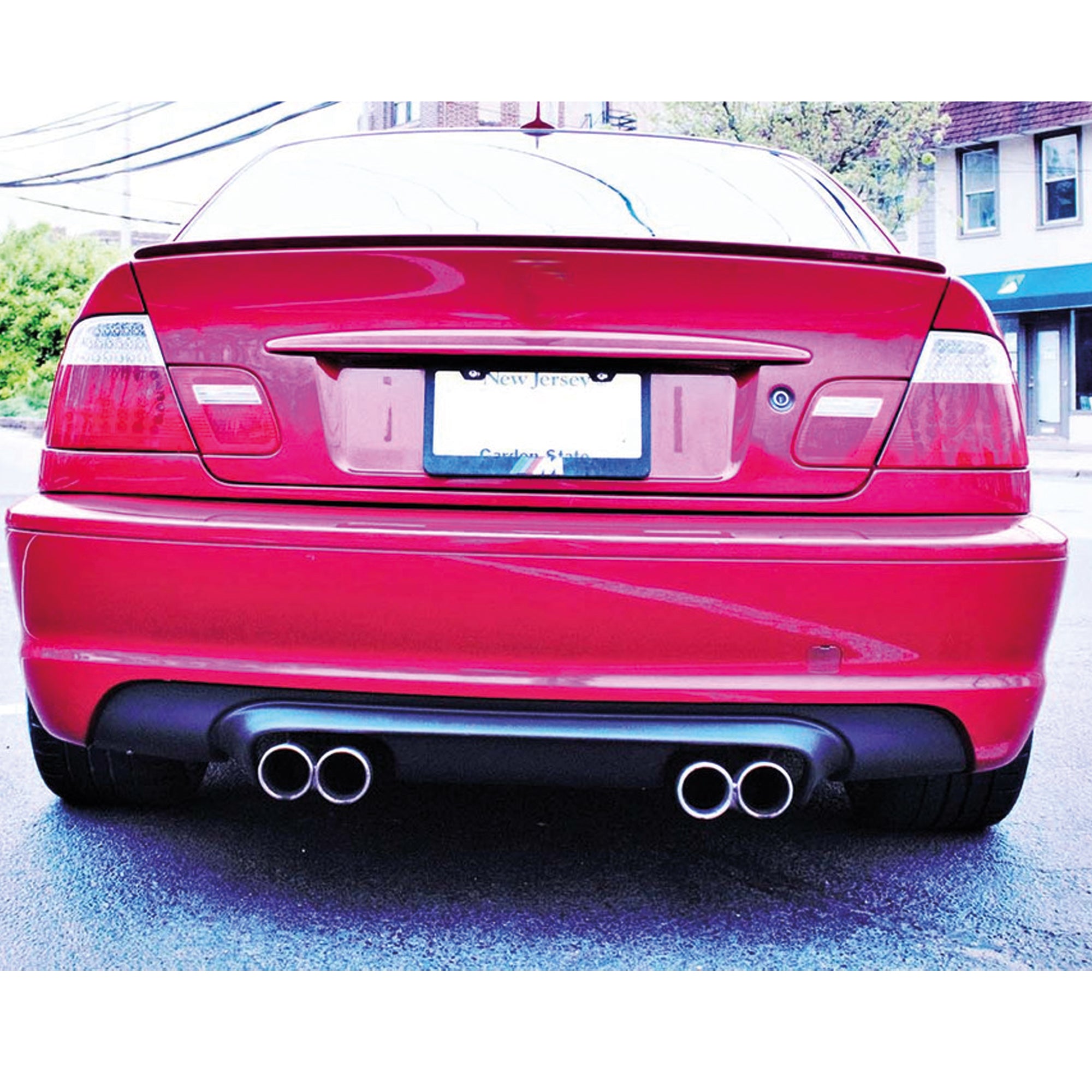 Rear Diffuser for BMW E46 M Technic 2001-2006 M3 Style Diffuser Piano Black Vacuum Plastic Car Styling Diffuser Rear Body Kit