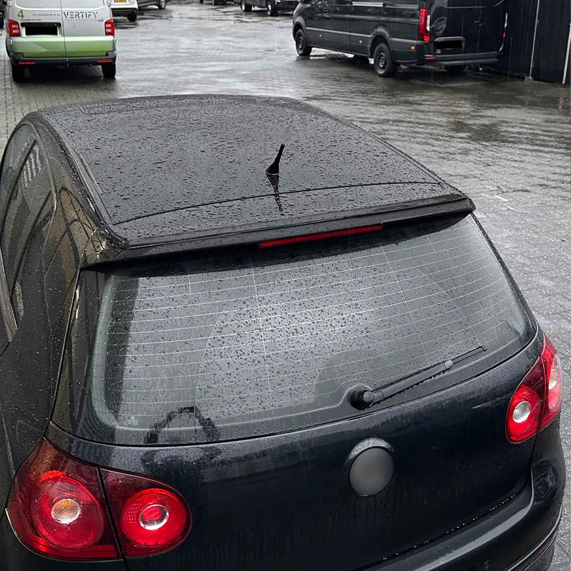 Rear Roof Spoiler For VW Volkswagen Golf MK5 GTI R32 2003-2008 Cap M4+ Style Spoiler Piano Black ABS Plastic