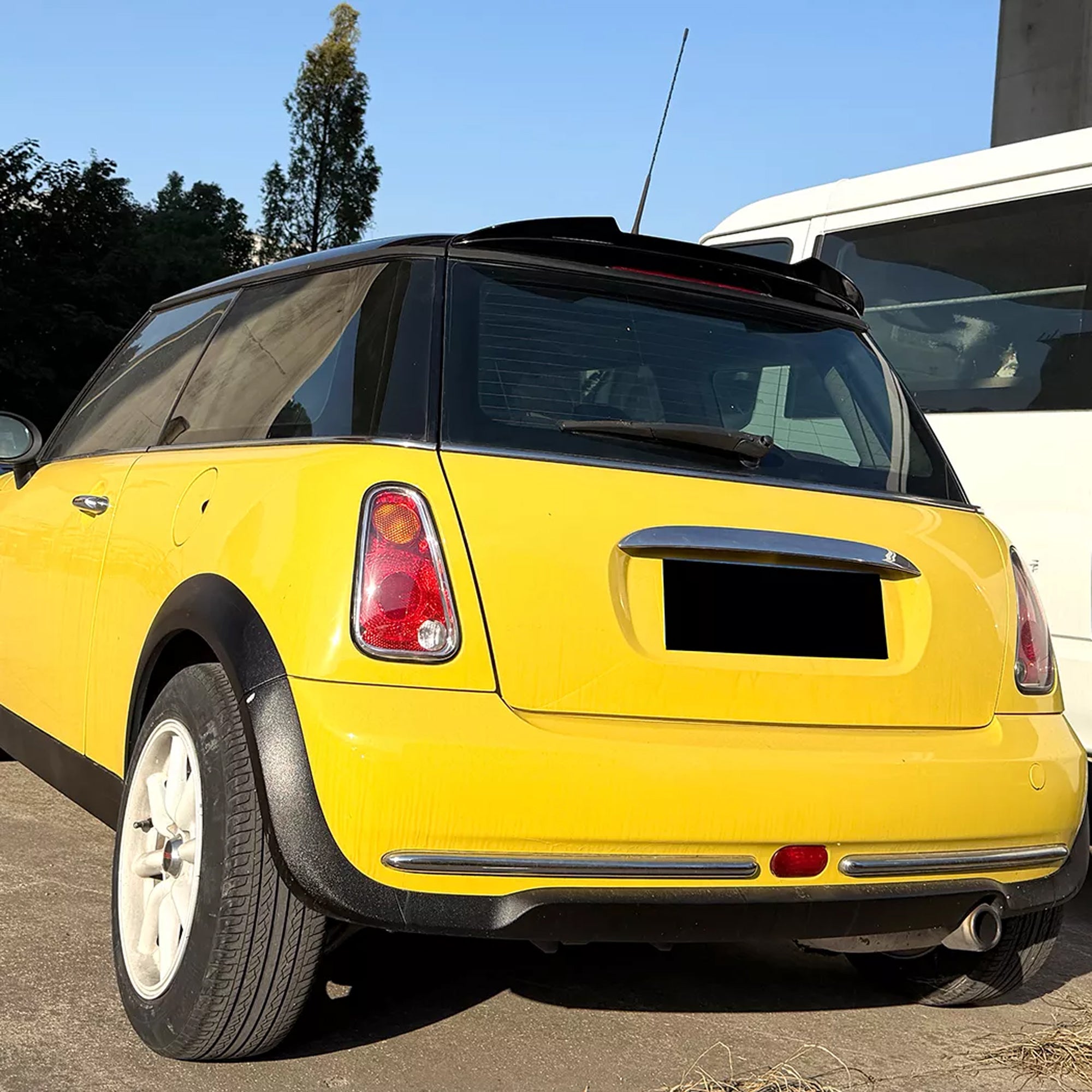 Rear Trunk Spoiler For Mini Cooper R50 2001-2006 M4 Style Spoiler Piano Black ABS Plastic