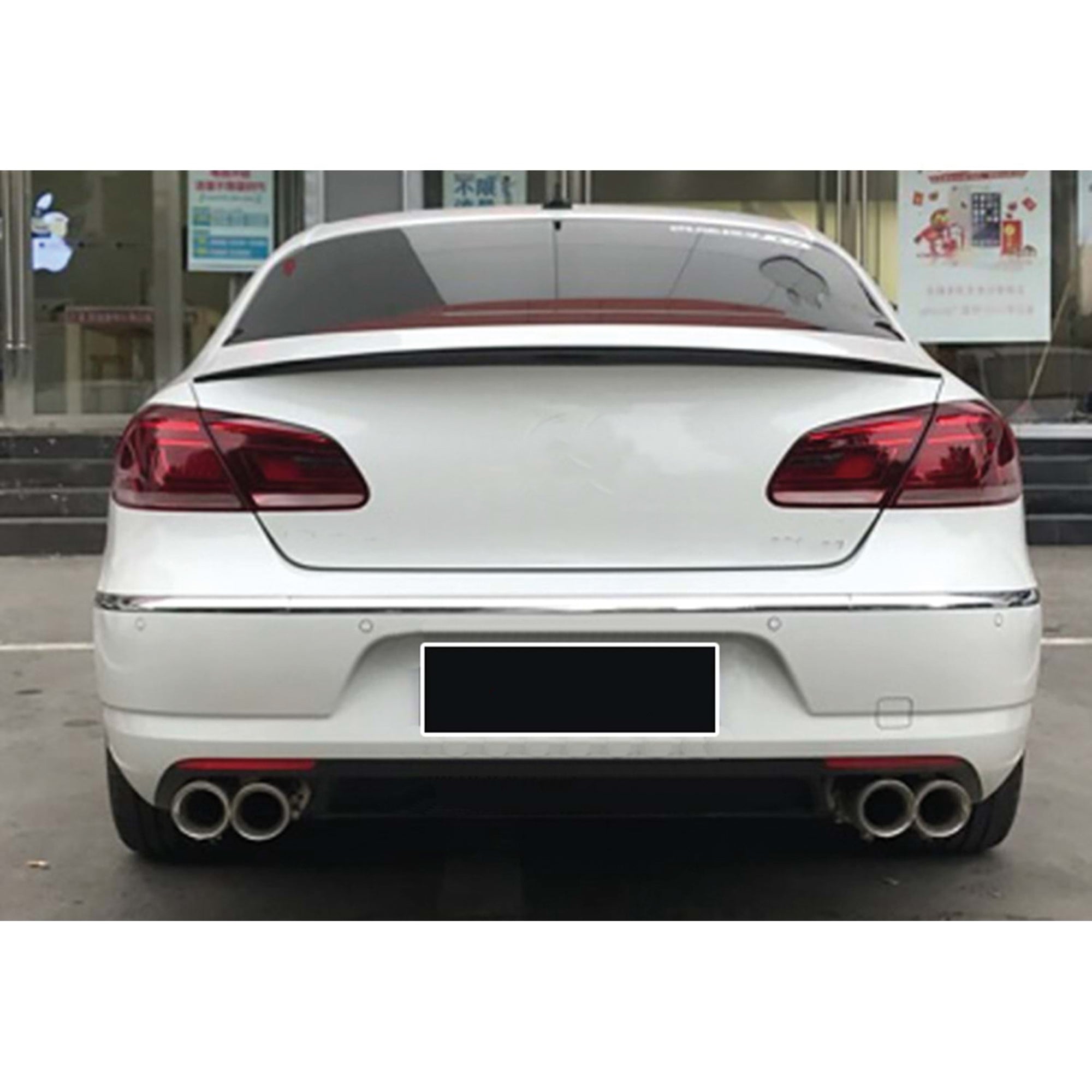 Rear Spoiler For VW Volkswagen Passat CC 2012-2017 Piano Black ABS Plastic