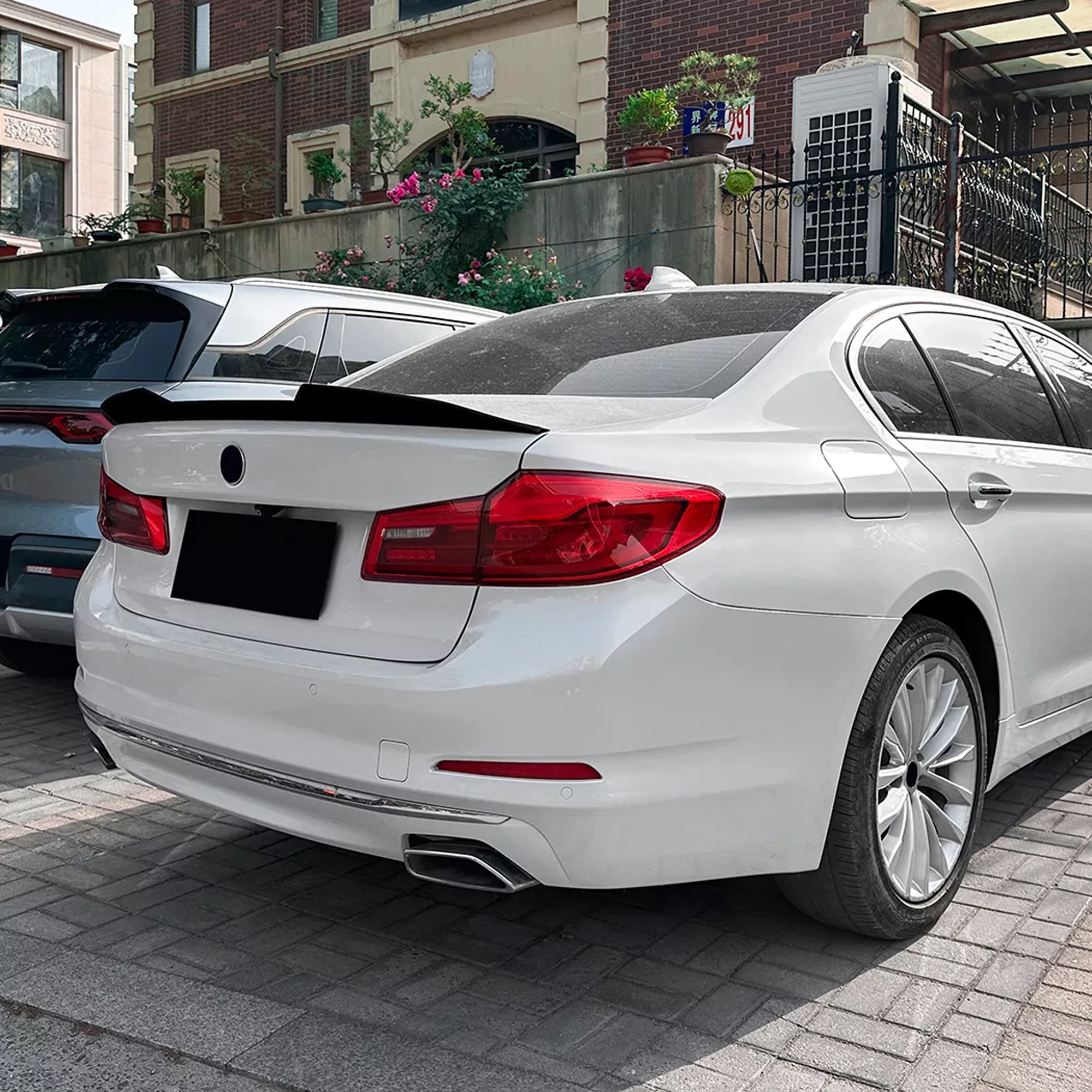 Rear Trunk Spoiler For BMW 5 Series G30 2018-2023 PSM Style Spoiler Piano Black ABS Plastic