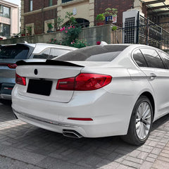 Rear Trunk Spoiler For BMW 5 Series G30 2018-2023 PSM Style Spoiler Piano Black ABS Plastic