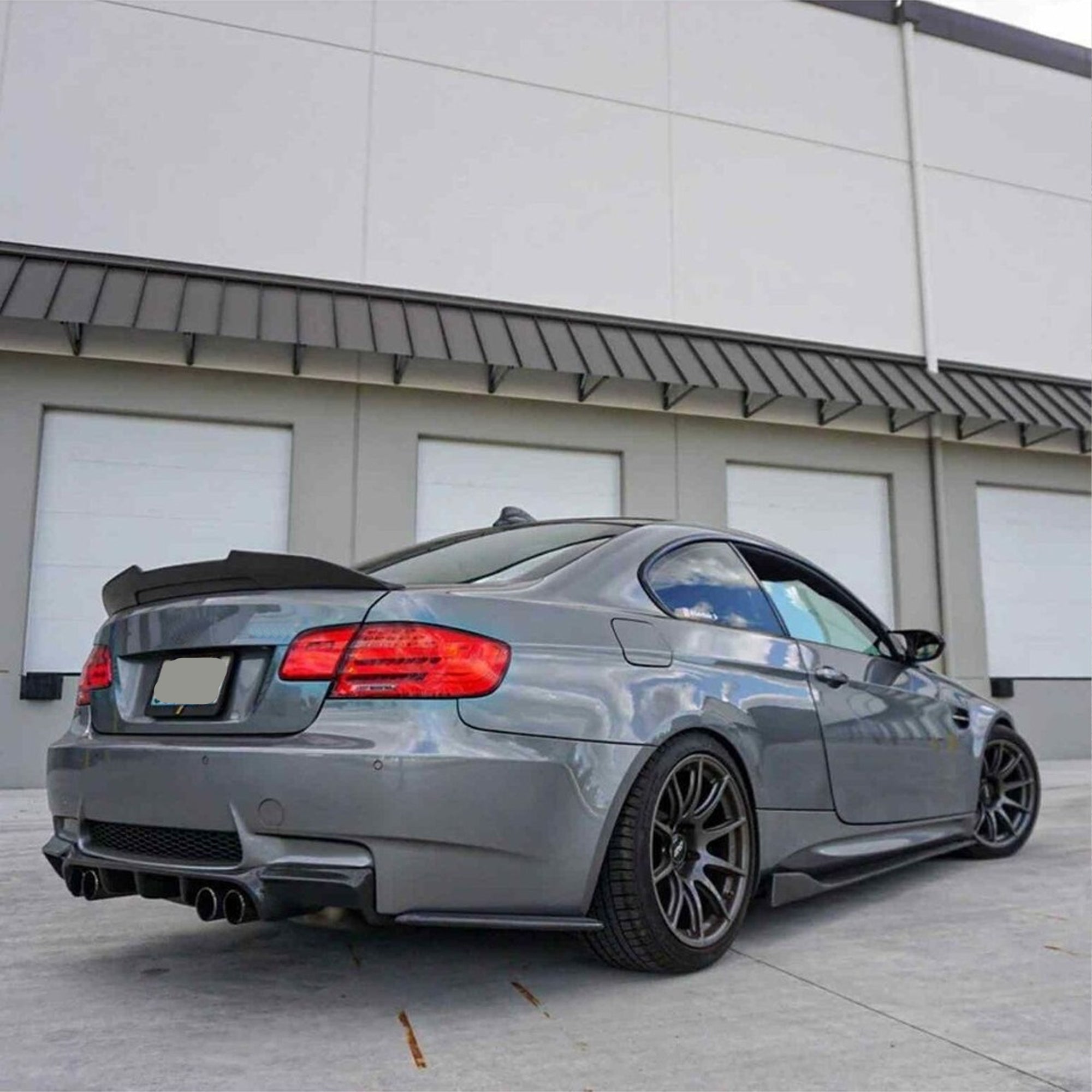 Rear Spoiler For BMW E92 3 Series PSM 2006-2010 Piano Black ABS Plastic