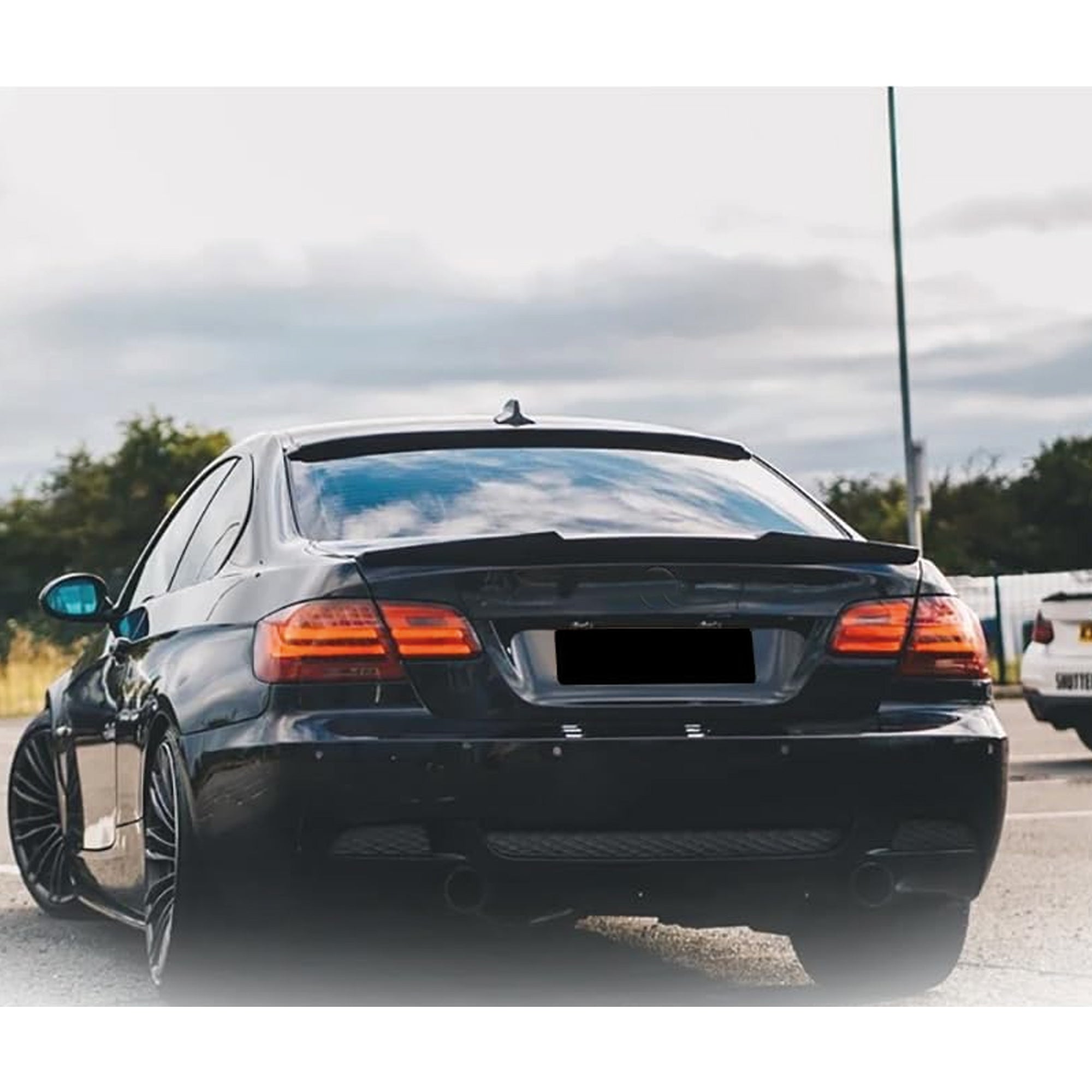 Rear Spoiler For BMW 3 Series E92 Coupe M3 2006-2013 M4 Style Piano Black ABS Plastic