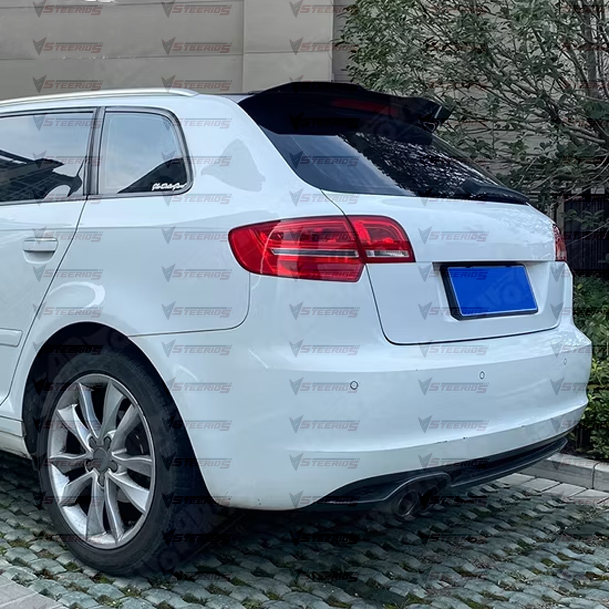 Rear Spoiler For A3 8P 2010-2013 Hatchback MX Style Rear Spoiler Piano Black ABS Plastic