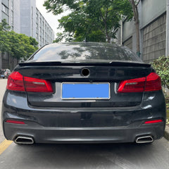 Rear Spoiler For BMW G30 5 Series M4 Style 2017-2021 Piano Black ABS Plastic