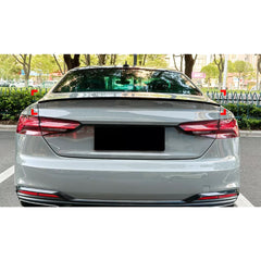 Rear Trunk Spoiler For Audi A5 F5 Coupe 2017-2024 S5 Style Spoiler Piano Black ABS Plastic