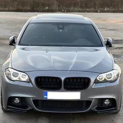 Front Bumper FLAP Wrap for BMW 5 Series F10 F11 2011-2017 M Sport, 2pcs FLAP Canards Lip Splitter Corner Trim Cover Adjustable Tuning Body Part Body Kit
