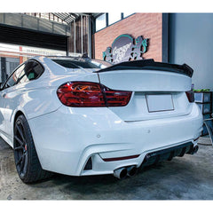 Rear Spoiler For BMW 4 Series F32 Coupe 2014-2020 2 Door PSM Style Piano Black ABS Plastic
