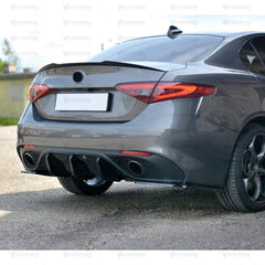 Rear Trunk Spoiler For Alfa Romeo Giulia 2015-2023 Spoiler Piano Black ABS Plastic