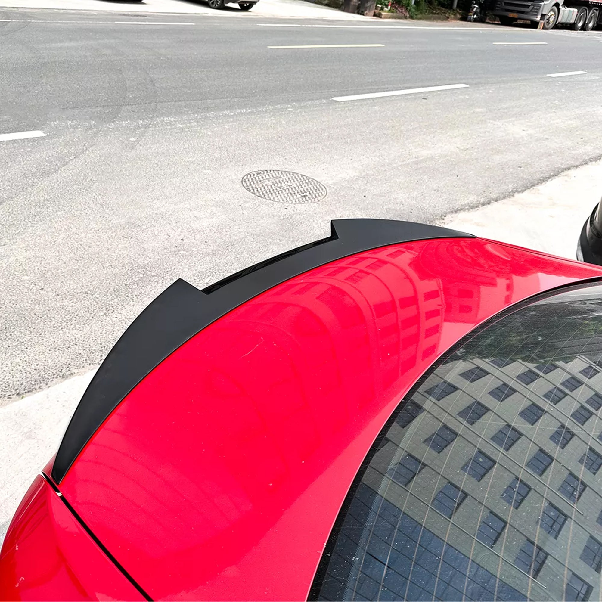 Rear Trunk Spoiler For BMW 2 Series F22 F87 2014-2019 M4 Style Spoiler Piano Black ABS Plastic