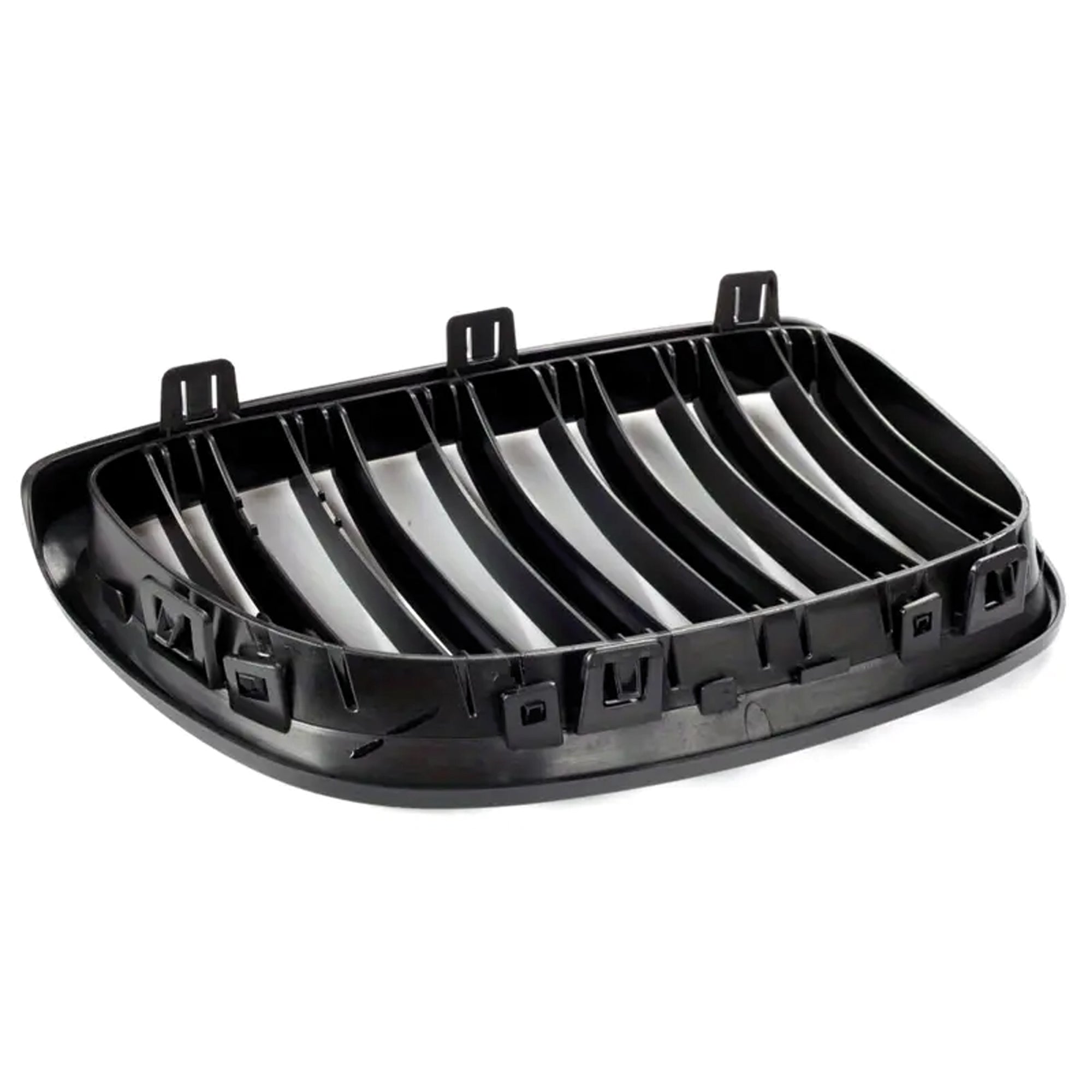 Front Bumper Kidney Racing Grille for BMW 5 Series E92 E93 2006-2009 Car Double Line Sport Grill Glossy Black Cover
