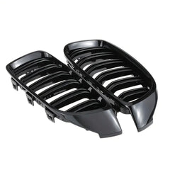 Front Bumper Kidney Racing Grille for BMW 4 Series F32 F33 F36 F80 F82 F83 2012-2018 2pcs 420d Car Double Line Sport Grill Glossy Black Cover