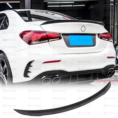 Rear Spoiler For Mercedes W177 Sedan 2018+ A35 A45 AMG Style Piano Black ABS Plastic