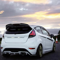 Rear Roof Spoiler For Ford Fiesta ST-Line MK6 2008-2017 Cap M4 Style Spoiler Piano Black ABS Plastic