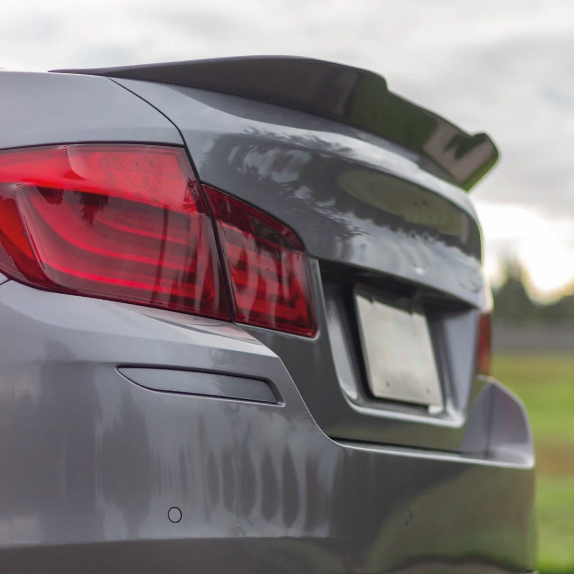 Rear Spoiler For BMW 5-Series F10 PSM 2010-2017 520i 535i 528i Piano Black ABS Plastic