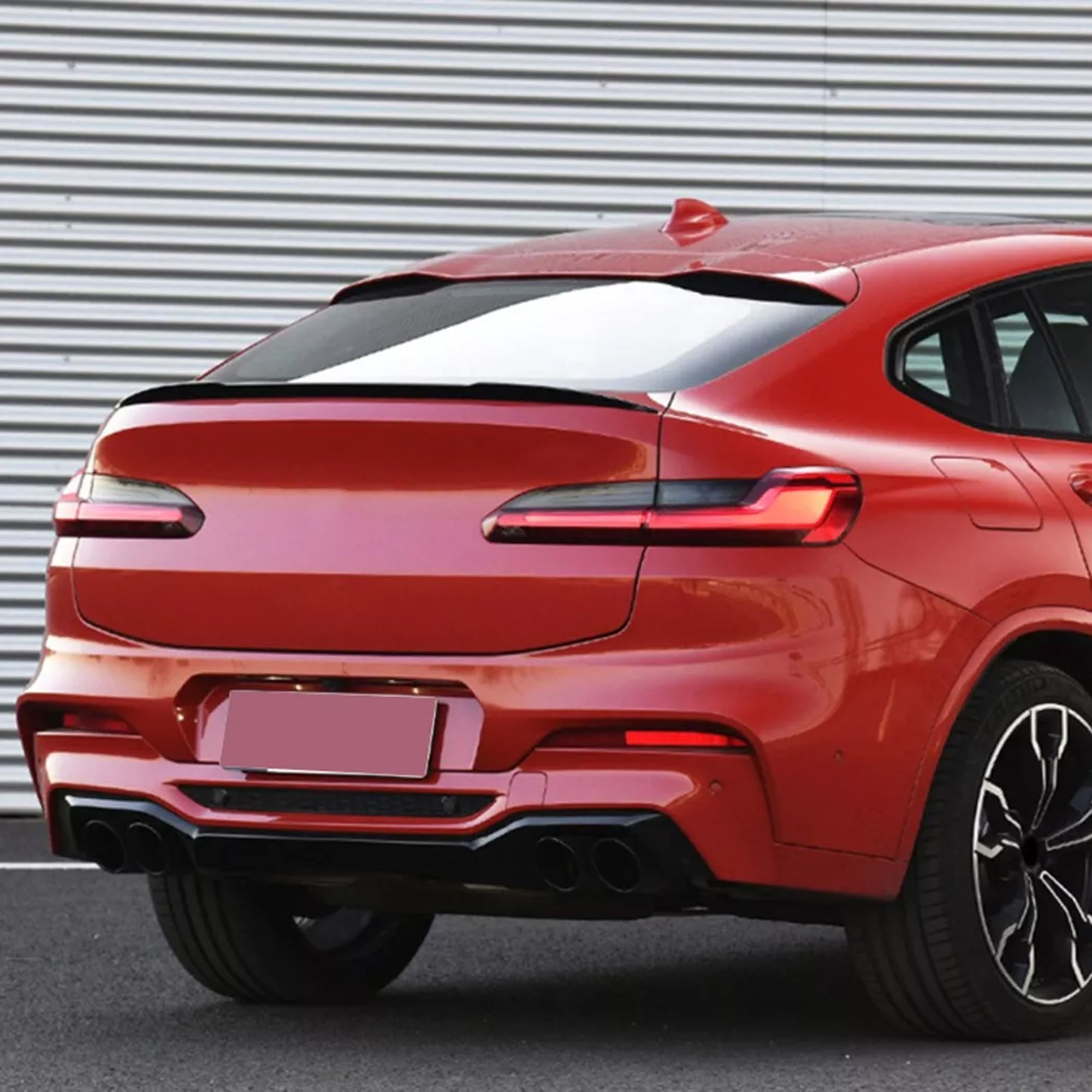 Rear Trunk Spoiler For BMW X4 G02 2018+ M5 Style Spoiler Piano Black ABS Plastic