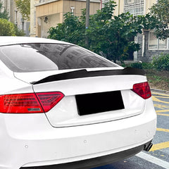 Rear Trunk Spoiler For Audi A5 8T Sportback 2007-2016 PSM 4 DOOR Spoiler Piano Black ABS Plastic