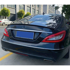 Rear Spoiler For Mercedes CLS W218 2012-2018 Trunk  Piano Black ABS Plastic